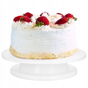 PATERA NA CIASTO obrotowa talerz do tortu 27,5 cm dekorowanie