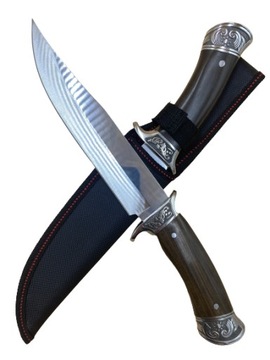 POTĘŻNY NÓŻ MYŚLIWSKI TAKTYCZNY WOJSKOWY FINKA32cm