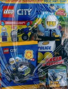 LEGO CITY nr 2/23 + POLICJANT I QUAD