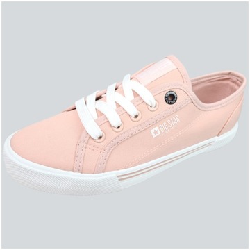 Big Star trampki damskie buty różowe HH274060 37