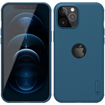 Магнитный чехол Nillkin Super Frosted Shield — Apple iPhone 12 Pro Max (синий)