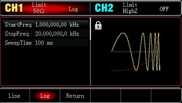 Функциональный генератор UTG1022X 20 МГц 200 Мвыб/с