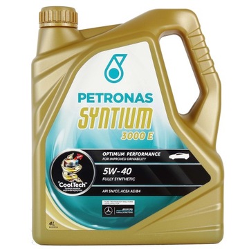 Petronas Syntium 3000E 4 l 5W-40 Olej syntetyczny