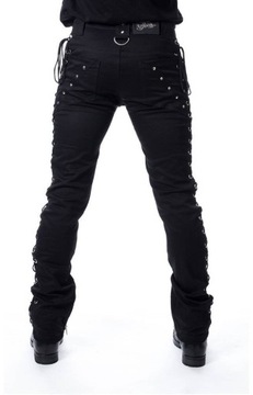 Spodnie gotyckie z sznurowaniami Hudson Pants UBR-S