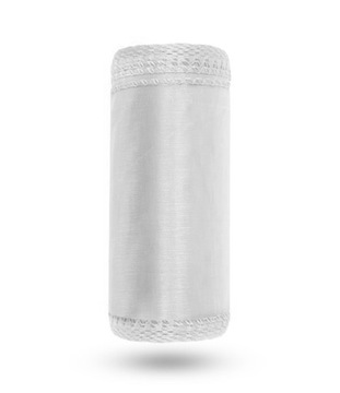 ORGANZA ORGANTYNA 12cm x 9m biała - OBSZYTA
