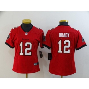 Damska koszulka Camisa Tampa Bay Buccaneers 2023 Tom Brady, amerykańskie koszulki