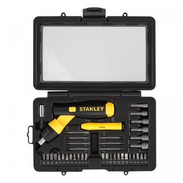 ZESTAW WKRĘTAKÓW, WKRĘTAK WIELOFUNKCYJNY Stanley 38 szt. 0-63-038