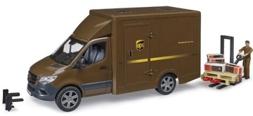 BRUDER 02678 UPS MB Sprinter kierowca i akcesoria