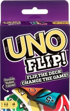 ИГРА UNO FLIP CARDS, КАРТОЧНАЯ ИГРА ДЛЯ СЕМЕЙНОЙ ВЕЧЕРИНКИ