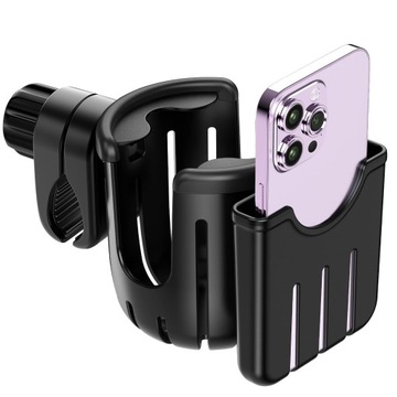 UCHWYT NA KUBEK TELEFON CZARNE DO CIĄGNIKA CIĘŻARÓWKI TIR