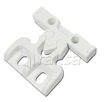 ЗАЩЕЛКА ДЛЯ ШКАФА ПВХ, БЕЛАЯ 10396