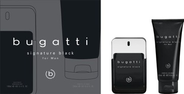 Zestaw Dla Mezczyzn Bugatti Signature Black 2 elementy edt 100ml+zel 200ml