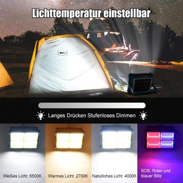 336LED LAMPA SOLARNA ŚWIATŁA OŚWIETLENIE GARAŻU PIWNICY Lampa robocza