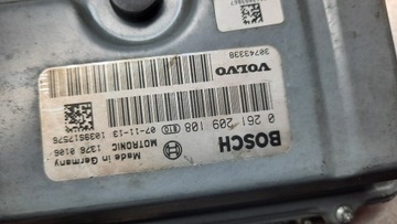 JEDNOTKA MOTORU 30743338 0261209108 VOLVO V70 III 2.5T 07R FWD