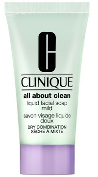 CLINIQUE All About Clean Liquid Facial Soap Mild Łagodne Mydło 3 STEP 30 ml
