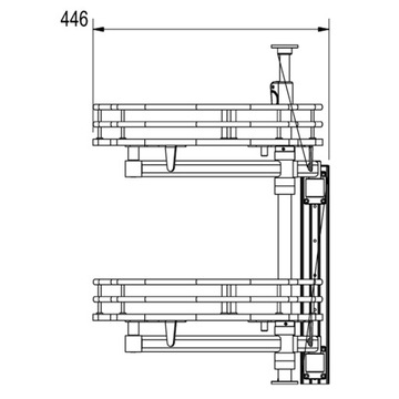 Поясная сумка Cargo Magic Corner GEMI 1000 мм ЛЕВАЯ БЕЛАЯ
