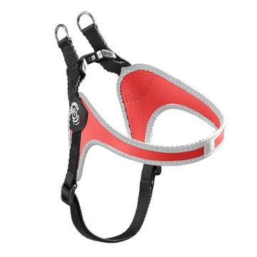 SZELKI dla psa Shih Tzu Mops 50-67cm TRE PONTI czerwone rozm. 3 ODBLASKI