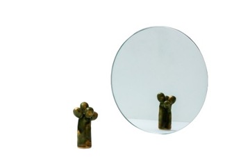 Lustro do makramy okrągłe, koło - fi 10 cm