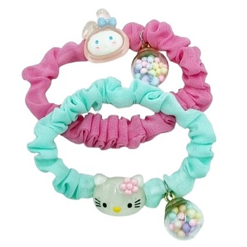 Gumki do włosów 2 sztuki My Melody i Hello Kitty