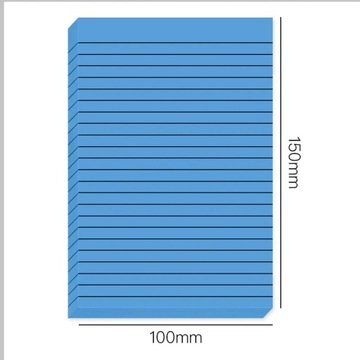 30/50 Sheets Gradient Transparent Sticky Notes Waterproof Horizontal Line I