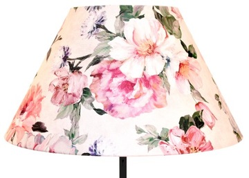 Abażur Do Lampy Klosz Stożek E27 Kwiaty 20x40 H22 PRIMAVERA