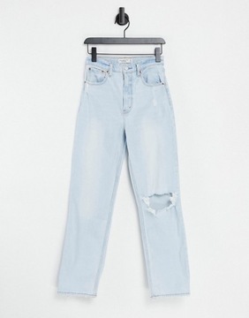 ABERCROMBIE&FITCH NIEBIESKIE JEANSY 7/8 (29)