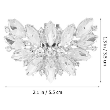 2 шт. съемные зажимы для обуви, пряжки для обуви с кристаллами