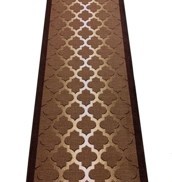 КОВЕР С РЕЗИНОВЫМ ПОКРЫТИЕМ 1017 КОРИЧНЕВЫЙ КЛЕВЕР 67см