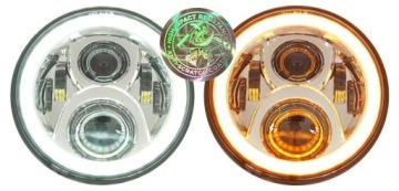 Светодиодная лампа ДХО, чипы OSRAM, хромированный отражатель 7 дюймов.