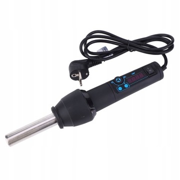 ЭЛЕКТРИЧЕСКАЯ ТЕПЛОВАЯ ПИСТОЛЕТКА 650ВТ ЦИФРОВАЯ С 8 НАСАДКАМИ В КОРПУСЕ