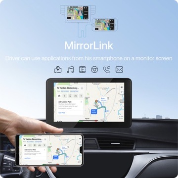 Мультимедиа MT-T86 IPS FullHD Carplay Android Auto монитор с камерой заднего вида.