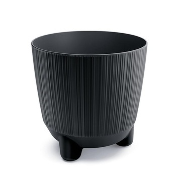 DONICZKA DONICA OSŁONKA stojąca OKRĄGŁA na nóżkach ANTRACYTOWY 19,5cm