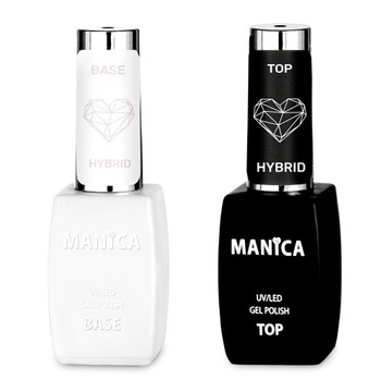 Manica Zestaw 1+1 Hybrydowa Baza I Top do Hybyrd 2x10 ml Top No Wipe