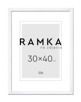 Ramka na zdjęcia 30x40 cm 40x30 cm Biała
