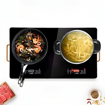 ПЛИТА, ДВОЙНАЯ КОНФОРКА, ПОРТАТИВНАЯ, 4000ВТ, ЭЛЕКТРИЧЕСКАЯ