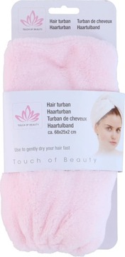 Chłonny ręcznik na głowę turban do włosów z mikrofibry TOUCH OF BEAUTY