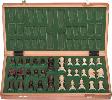 КВАДРАТ - Деревянные турнирные шахматы №4 КРАСНОЕ ДВИЖЕНИЕ? - Шахматная доска и фигуры