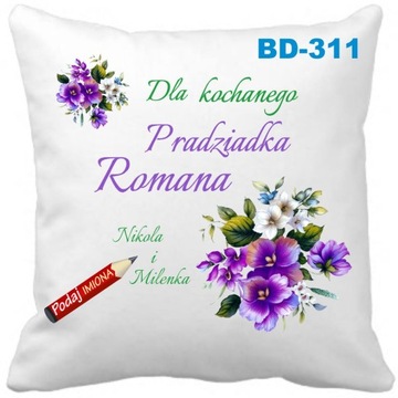 Poduszka na Dzień Babci Prababcia z Imieniem WZORY