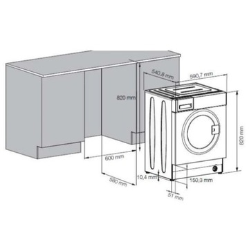 Встраиваемая стиральная машина BEKO WITC7612B0W