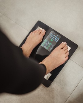 Аналитические спортивные весы для ванной комнаты с 13 параметрами ЖК-дисплей ANDROID iOS Smart