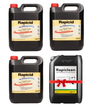 Rapicid 5l x 3 + Rapiclean GRATIS