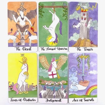 Игральная карта колоды Таро «Хрустальные единороги»