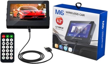 WYŚWIETLACZ WIELOFUNKCYJNY EKRAN SAMOCHODOWY USB 4,3CALOWY MP5 M6 TECHIGHER