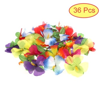 36szt. Kwiaty hibiskusa Sztuczne kwiaty hawajskie
