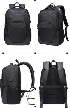 WROCŁAW Рюкзак Bange для ноутбука 17.3 BG-1921 с USB, два отделения, черный