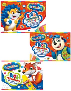 Школьная тетрадь BAMBINO, набор XXL, мелки, краски, пластилин, ручка