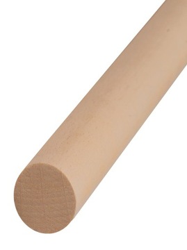 Kije kijek do makramy bukowy 28mm 70cm drewniany