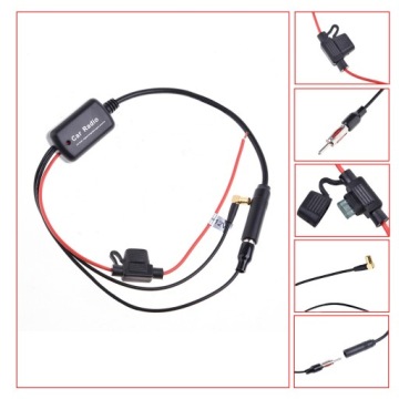 АВТОМОБИЛЬНЫЙ АНТЕНННЫЙ УСИЛИТЕЛЬ ДЛЯ AM FM РАДИО СИГНАЛА 12 В ДЛЯ АВТОМОБИЛЯ