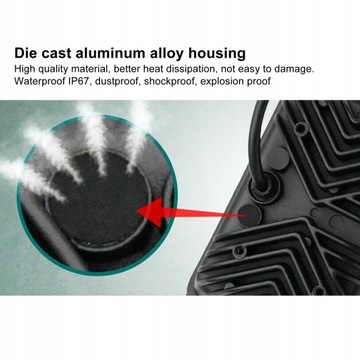 PRZEDNI KWADRATOWY REFLEKTOR LED Z ZAMIENNIKIEM