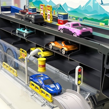 КОМПЛЕКТ TRUCK TRANSPORTER ЧЕМОДАН ДЛЯ ПРУЖИН TRUCK 10 МАШИН + AKC